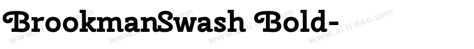 BrookmanSwash Bold字体转换